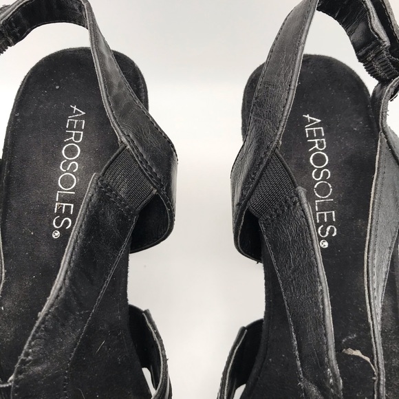 Aerosoles Black Strappy Heeled Sandals in Size 8 - Picture 12 of 12